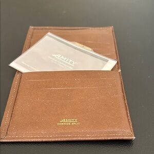 Amity Brown Leather Card Holder